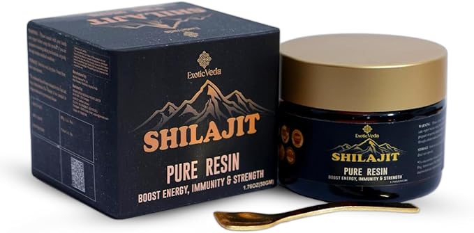 Shilajit Resin, Essential Minerals for Natural Energy Boost, High Potency for Men & Women, Fulvic Acid with Lab Test Report: 1.76Oz