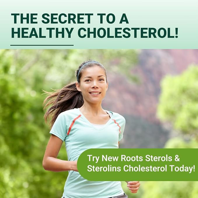 NEW ROOTS HERBAL Plant Sterols and Sterolins Supplement with Organic Flaxseed | Stanols or Phytosterols for Cholesterol Support with Source of Omega-3s (120 Softgels)