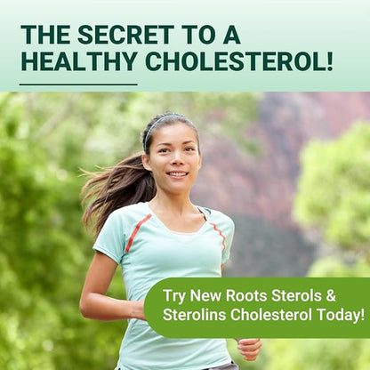 NEW ROOTS HERBAL Plant Sterols and Sterolins Supplement with Organic Flaxseed | Stanols or Phytosterols for Cholesterol Support with Source of Omega-3s (120 Softgels)