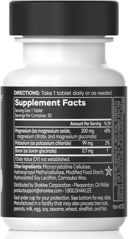 Shaklee -Sustained Release VitalMag - Magnesium Supplement for Nerve, Muscle, and Heart Health - Potassium & Boron Blend - Supports Cardiovascular Health - Easy Digestion - 30 Tablets