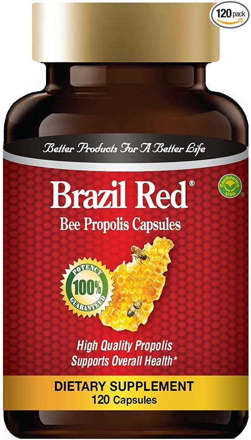 Brazil Red Bee High Concentrate Propolis (120 Capsules)