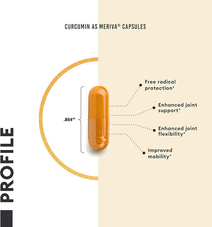Physician's CHOICE Curcumin Meriva 500 - Clinically Studied - Better Absorption Than Ordinary Turmeric Curcumin Supplements - Scientifically Researched Joint Support - 120 Capsules