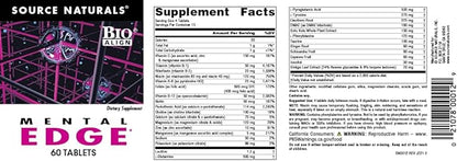 Source Naturals Mental Edge - Brain Boosting Supplement* - 60 Tablets