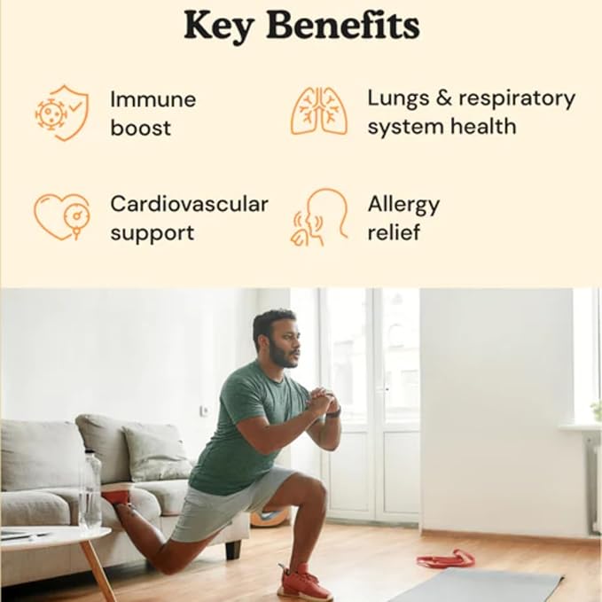 500mg Quercetin with Bromelain Capsules: Respiratory Support Non-GMO | Gluten Free | Supports Overall Health & Well Being (60 Capsules)