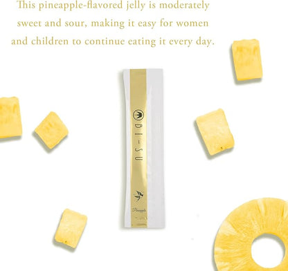 Extract Jelly Stick | Natural Swiftlet Nests Extract, Collagen, Vitamin C, Japanese Skincare, Anti-Aging, Maintains Skin's Elasticity, Boosts Immune System, GI Health, Pineapple Flavor, 30 PCS