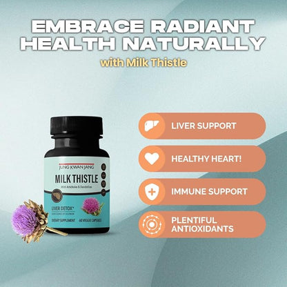 JungKwanJang Milk Thistle with Artichoke & Dandelion - 60 Capsule