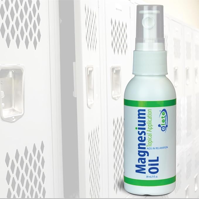 elete Pure Magnesium Oil Spray, Magnesium Oil for Feet, Legs, Muscle Cramps and Soreness, Accelerate Workout Recovery, 3oz