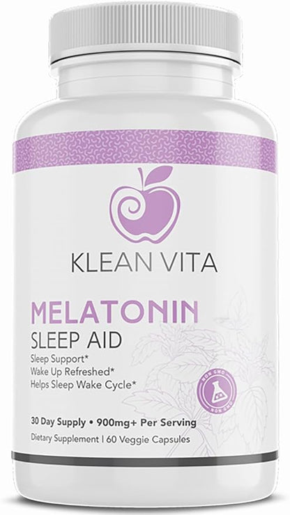 Melatonin Restful Sleep Support Vegan Capsules, 900mg