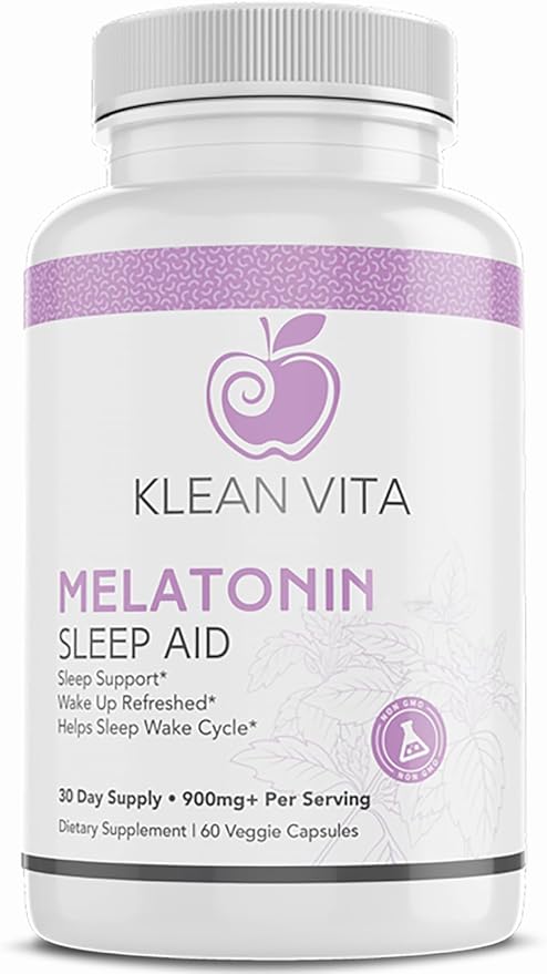 Melatonin Restful Sleep Support Vegan Capsules, 900mg