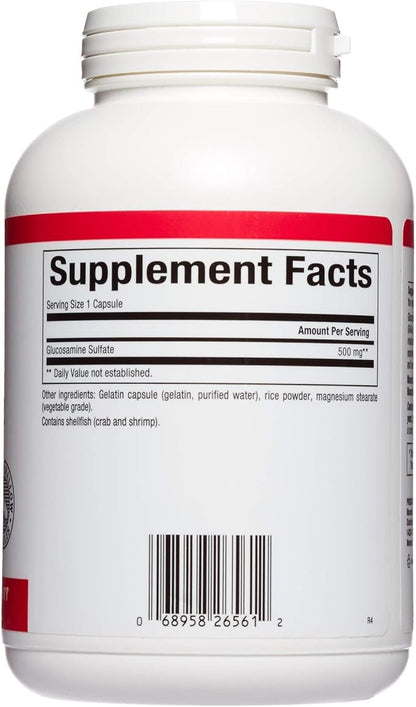 Natural Factors, Glucosamine Sulfate, Supports Healthy Joint Mobility, Cartilage and Connective Tissue, 360 Capsules
