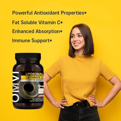 Formulas, Liposomal Vitamin C 1,000mg, High Absorption Ascorbic Acid, Antioxidant Supplement, Supports Immune System & Collagen Booster, Vegan, Gluten Free, 60 Capsules, 30 Serving, Made in USA