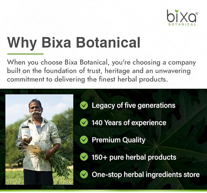 bixa BOTANICAL Tulsi Leaves Powder (Holy Basil Leaf/Ocimum Sanctum) 7 Oz / 200g,Pack of 1 | Support Immunity|Taken as Tea