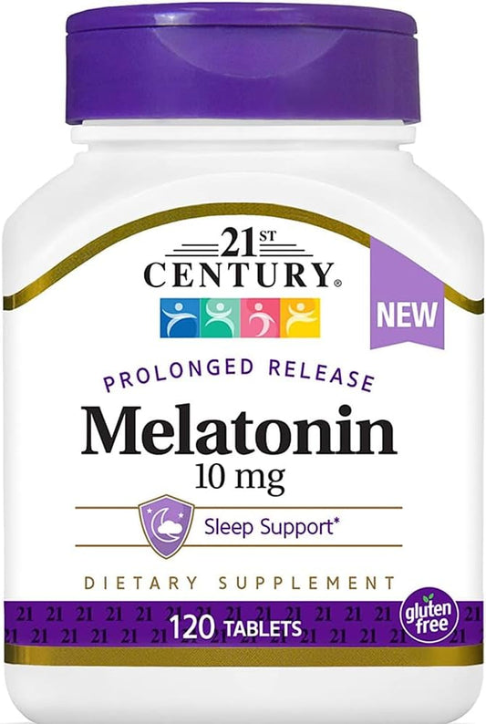 21st Century Melatonin 10 Mg Prolonged Release, 120 Count
