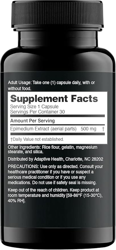 Nugenix Essentials Horny Goat Weed Extract - Epimedium Extract - 60 Capsules