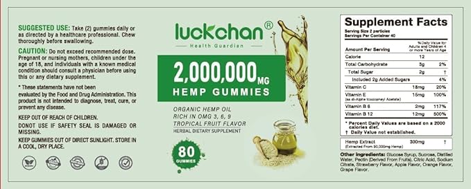 (4 Packs) Hemp Gummies High Potency - Pure Extra Strength Organic Hemp Oil Gummies - 100% Natural Bear Hemp Gummy for Adults