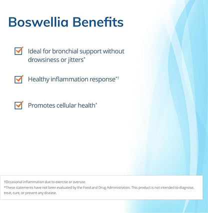 Euromedica BosPro - Boswellia Serrata Extract Supplement - Dietary Supplement for Healthy Lung Support - Herbal Supplement Formula - 60 Softgels, 2 Pack (120 Softgels)