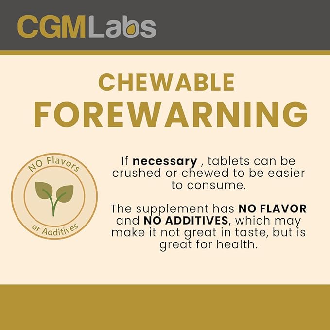 CGM Labs - Once A Day Albumin Complex - Whey Protein, Royal Jelly, Essential Amino Acids - 200 Chewable Tablets