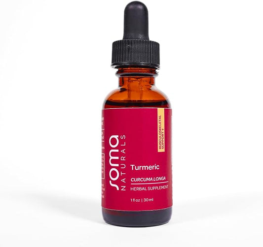 Organic Turmeric Liquid Extract, Curcumin Drops for Joint & Skin, Helps Immune Function & Clarity, Non-GMO, Gluten-Free, 1fl oz, 30ml