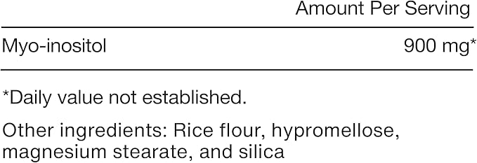 Momentous Inositol Supplement - Myo-Inositol for Mood Balance, Cognitive Function & Rest Quality Support - Vegan, GMO-Free, Gluten-Free, 60 Servings
