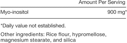 Momentous Inositol Supplement - Myo-Inositol for Mood Balance, Cognitive Function & Rest Quality Support - Vegan, GMO-Free, Gluten-Free, 60 Servings