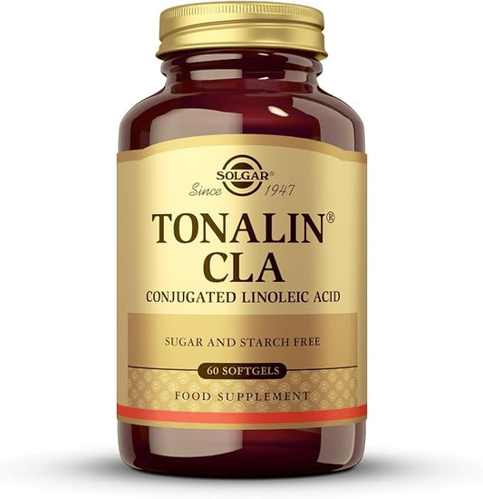SOLGAR Tonalin CLA 1300 mg - 60 Softgels - Conjugated Linoleic Acid - Non-GMO, Gluten Free, Dairy Free - 60 Servings