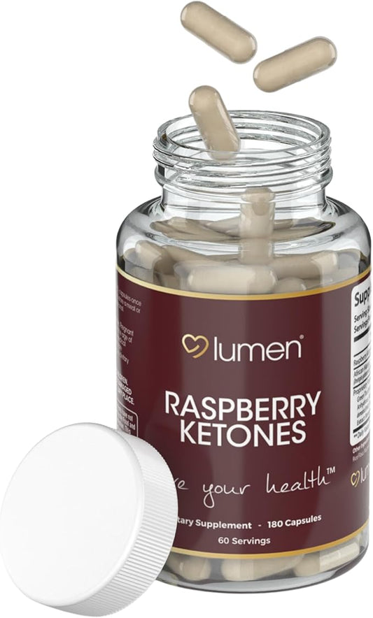 Raspberry Ketone for Women – with Raspberry Ketone & African Mango – 1800mg Per Serving – 180 Capsules – 60 Servings – Non-GMO & Gluten-Free