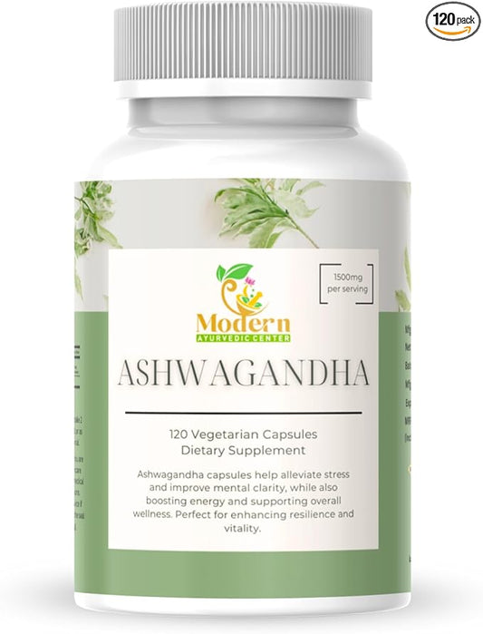 Organic Ashwagandha Capsules 3000mg – Maximum Strength Adaptogen for Stress Relief, Energy & Sleep – 120 Vegan Capsules – With Black Pepper for High Absorption – Non-GMO, GMP Certified