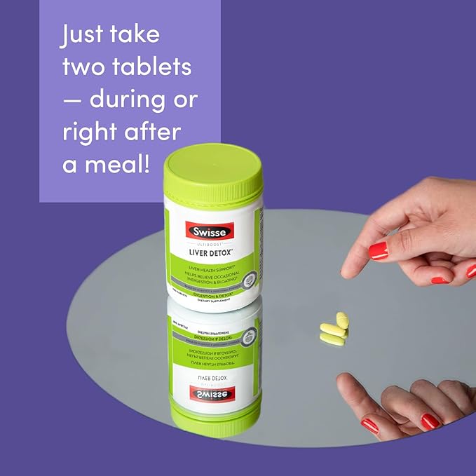 Swisse Milk Thistle Liver Cleanse Detox & Repair | Liver Detox & Liver Support | Milk Thistle + Turmeric + Artichoke Extract | Dose for Your Liver | 180 Liver Pills