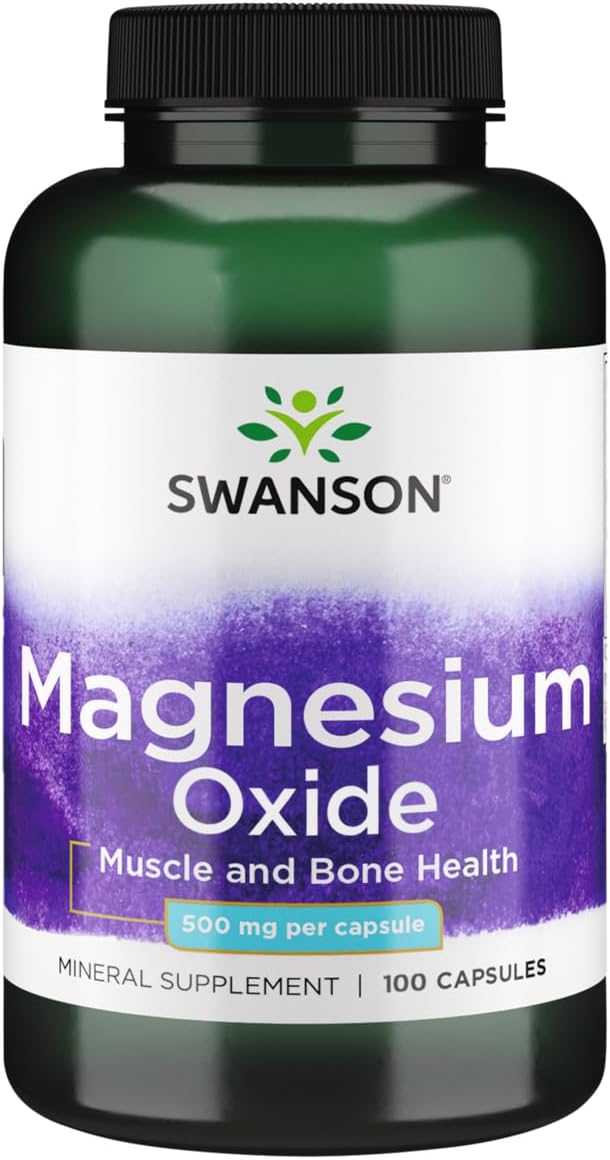 Swanson Magnesium Oxide 500 mg 100 Caps