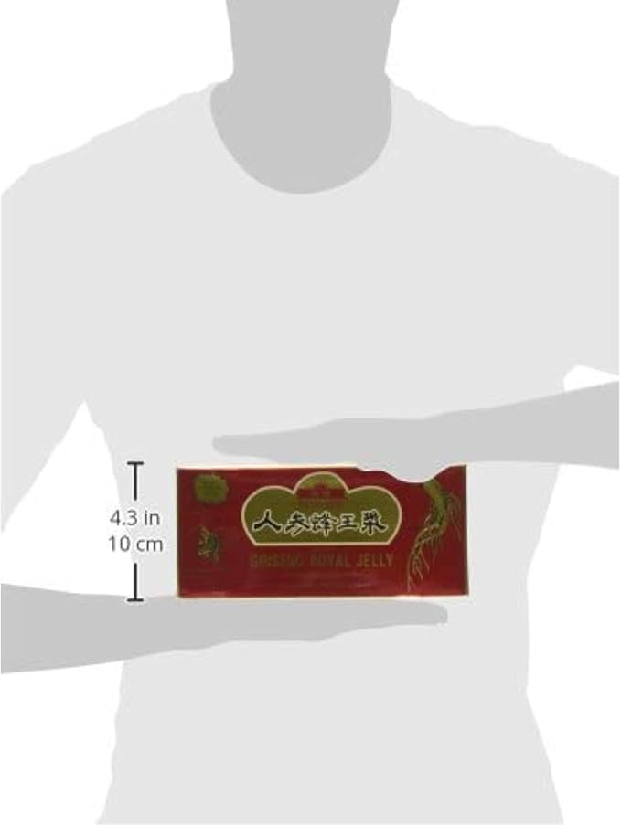 GINSENG PRODUCTS Ginseng & Royal Jelly in A Honey Base 10 Vial, 0.02 Pound