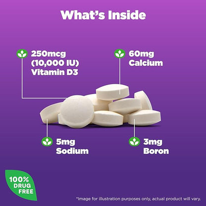 Natrol Vitamin D3 10,000 IU Tablets, Support Your Immune Health, 60 Count