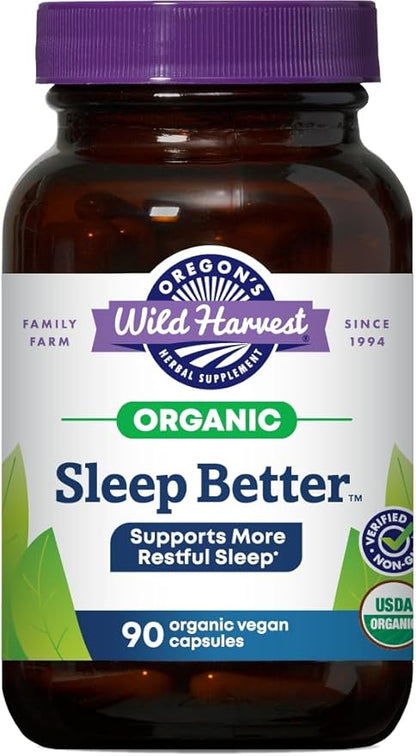 Oregon's Wild Harvest Sleep Better Organic Supplement, 90 Count