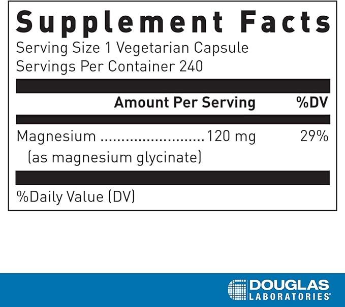 Douglas Laboratories Magnesium Glycinate | Supports Normal Heart Function and Bone Formation | 240 Tablets