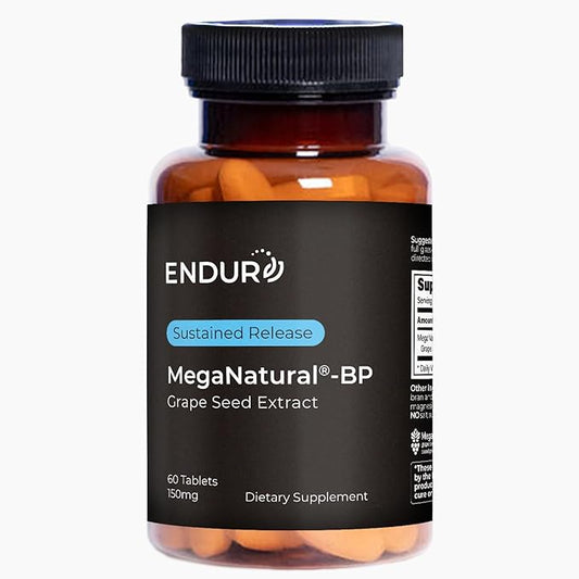 MegaNatural BP, Grape Seed Extract Supplements with Sustained-release California Grape Seed Extract Herbal Supplements for Optimized Absorption & Supports Energy, 150 mg, 60 Tablets