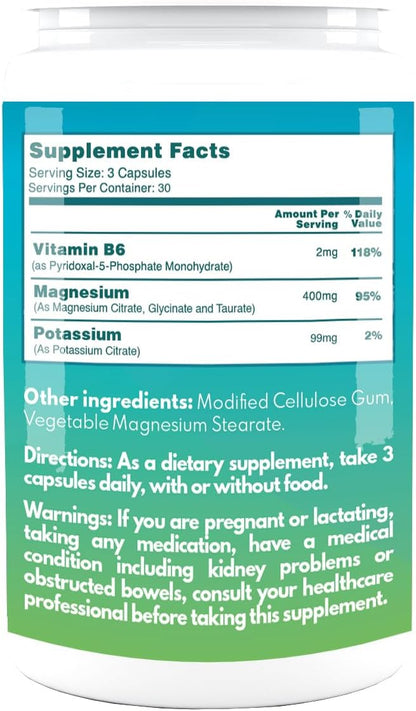 VAL Triple Magnesium Complex, 400mg of Magnesium Glycinate, Taurate, Citrate for Muscle Relaxation, Sleep Support, Calm Energy, Support Healthy Magnesium Levels, Vegan, Non-GMO, 90 Capsules
