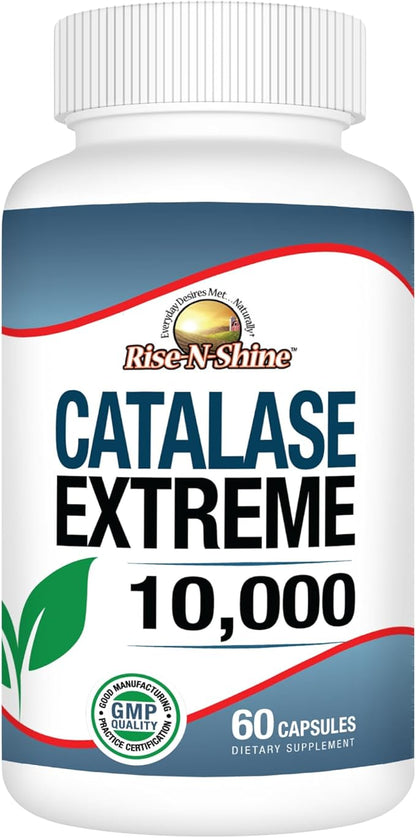 Catalase Extreme Supplement 10,000 with Saw Palmetto, Biotin, Fo-Ti, PABA - Hair Supplements for Strong Hair - 60 Capsules