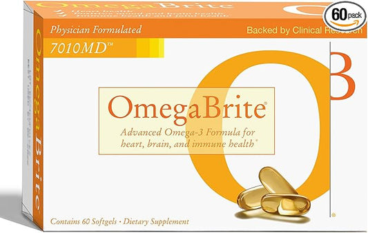 7010MD Advanced Omega-3 Formula, 92% Omega-3 with 1140 mg of EPA per serving, promoting Positive Mood, Brain Health, Immune Health, Heart Health and Joint Health- 60 Count