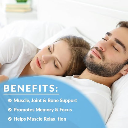 Magnesium Glycinate Gummies 400mg with Magnesium L-Threonate 200mg, Magnesium Gummies for Women and Men