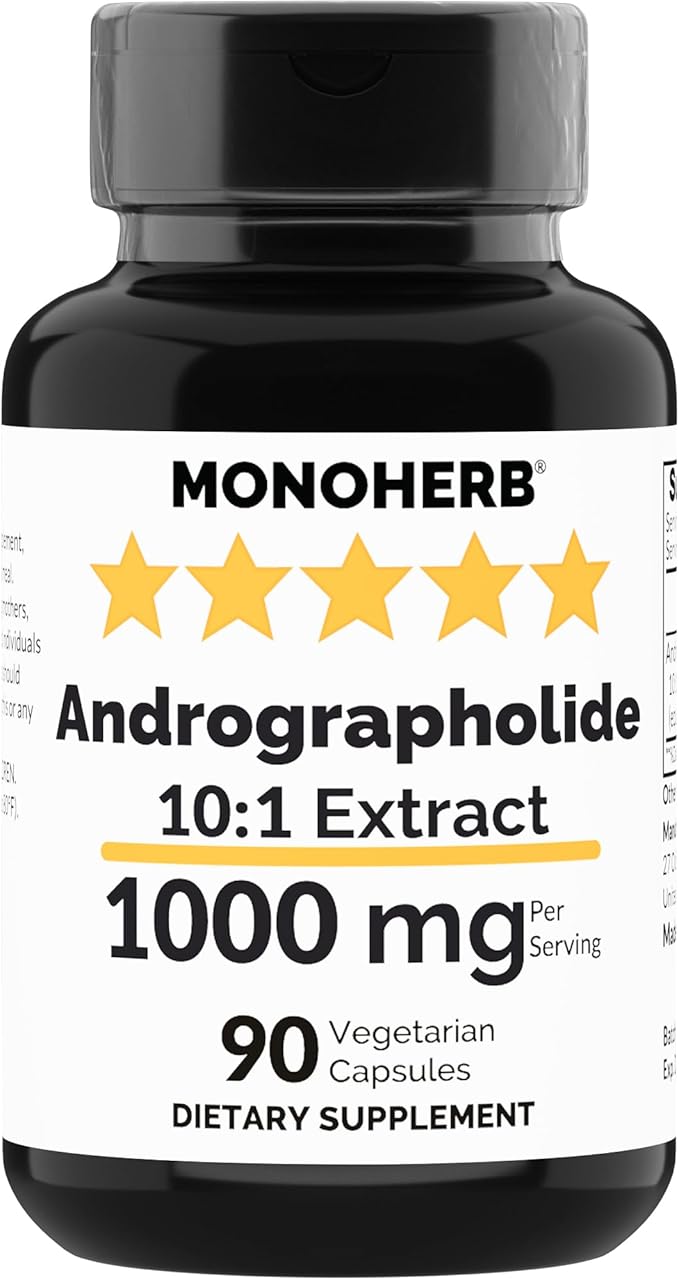 Andrographolide Extract 1000 mg - 90 Vegetarian Capsules