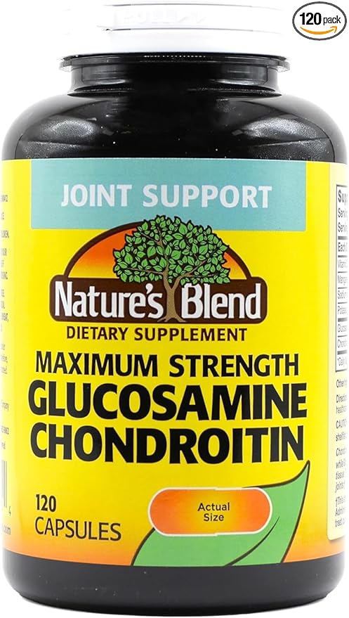 Glucosamine Chondroitin Maximum Strength 120 Capsules by Nature's Blend