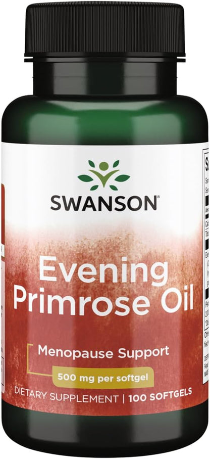 Swanson Evening Primrose Oil (Omegatru) 500 Milligrams 100 Sgels