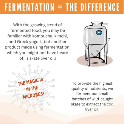 Green Pasture Fermented Skate Liver Oil - Orange - 6.0 FL Oz