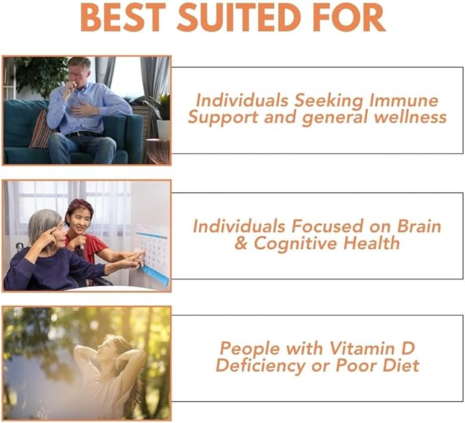Unique Formula® Adults Health Essentials Drops - Liquid Natural Vitamin D3 Supplement, DHA Omega 3, Folate, Supports Heart, Brain, Eyes & Joint Health Supplement for The Whole Family