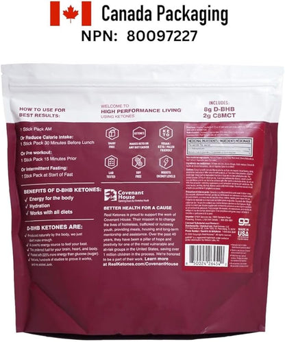 Real Ketones MCT & BHB Exogenous Ketones Drink Mix Packets Elevate Keto Electrolytes Powder Packets No Sugar with 4 Main Electrolytes Plus Hydrating Proprietary Keto BHB (30 Pack, Mixed Berry)