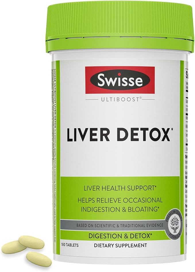 Swisse Milk Thistle Liver Cleanse Detox & Repair | Liver Detox & Liver Support | Milk Thistle + Turmeric + Artichoke Extract | Dose for Your Liver | 180 Liver Pills