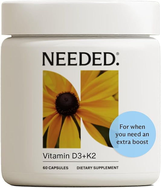 Needed. Expertly-Formulated Prenatal Vitamin D3/K2 | for Fertility, Pregnancy Breastfeeding, and Postpartum, Healthy Immunity and Bone Development, Supports Breast Milk Vitamin D Levels | 60 Capsules