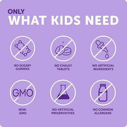 Ddrops Kids Booster 600IU 100 Drops - Daily Liquid Vitamin D for Kids. Support Strong Bones & Immune System in Children. No Preservatives, No Sugar, Non-GMO, Allergy-Friendly