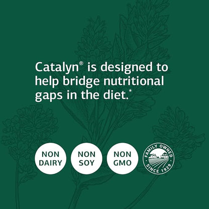 Standard Process Catalyn - Whole-Food Based Foundational Support for General Wellbeing with Vitamins D, C, A & B6, Thiamine, Riboflavin, Magnesium Citrate & More - 90 Tablets