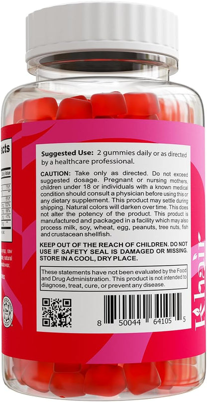 Khair Halal Elderberry Gummies - Super Antioxidants Supplement, Boosts Immunity & Fights Seasonal Allergies - Non GMO, Vegetarian, Gluten Free, Gelatin Free & Halal Vitamins - 60 Gummies