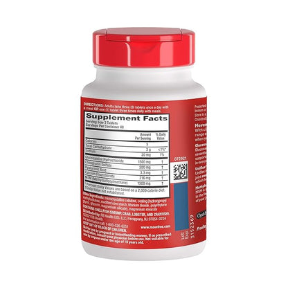 Move Free Advanced Plus MSM with Glucosamine & Chondroitin , 120 Count (Pack of 2)